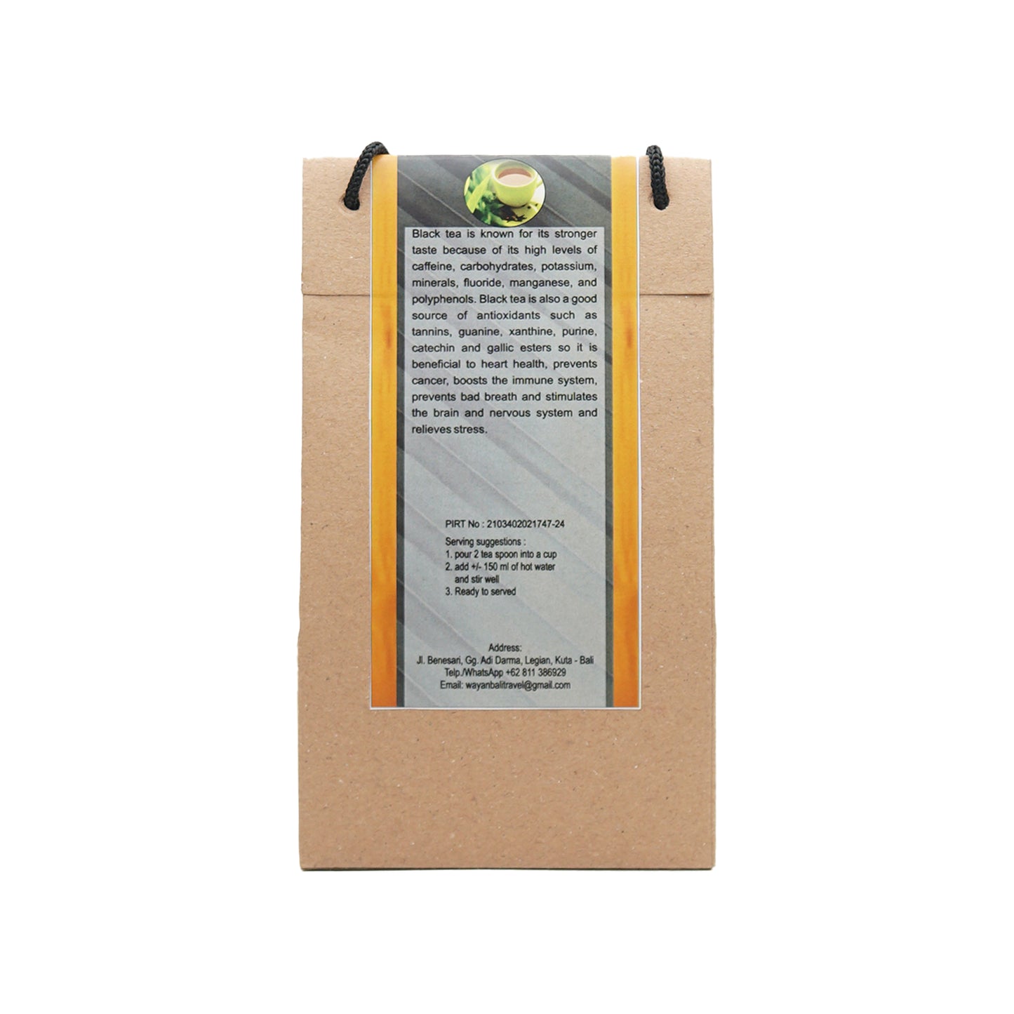 Black Tea Powder 100 gr sugar-free