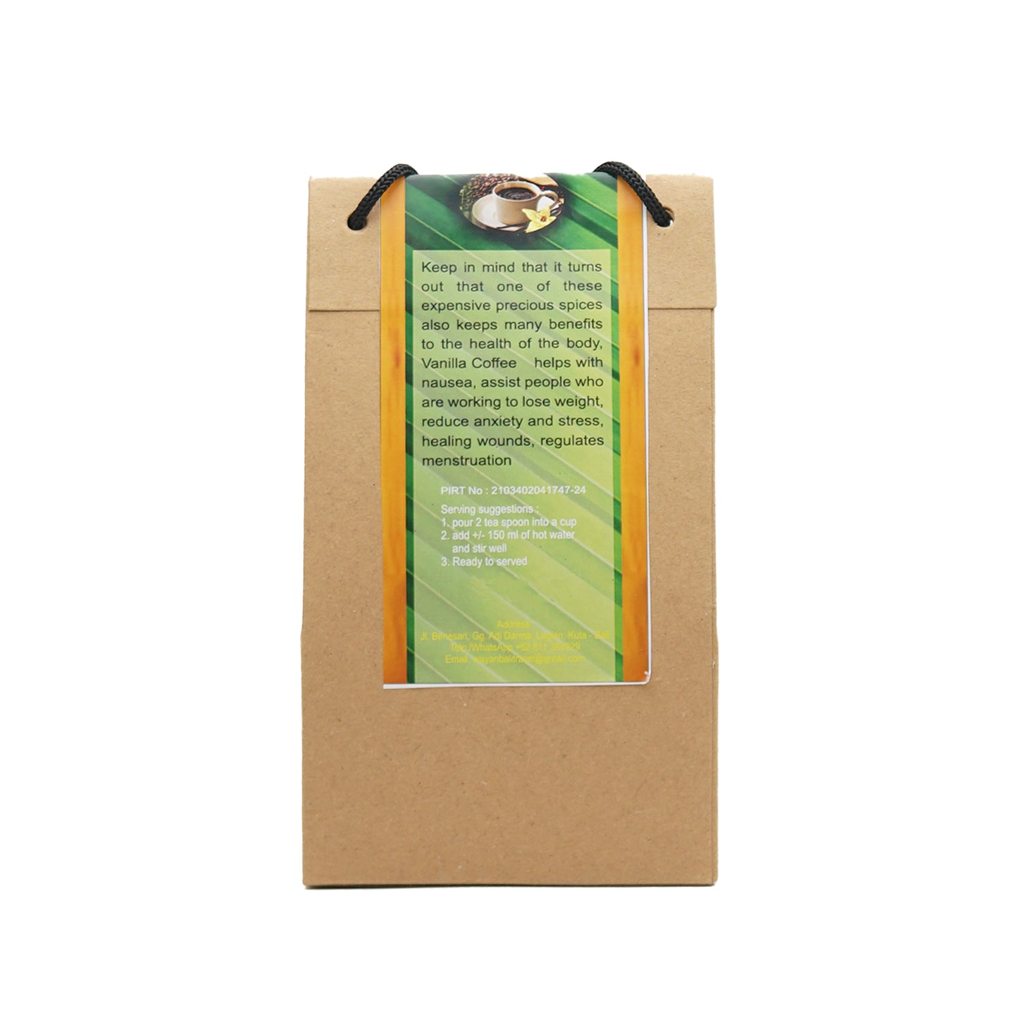 Vanilĺa Coffee 100 gr sugar-free