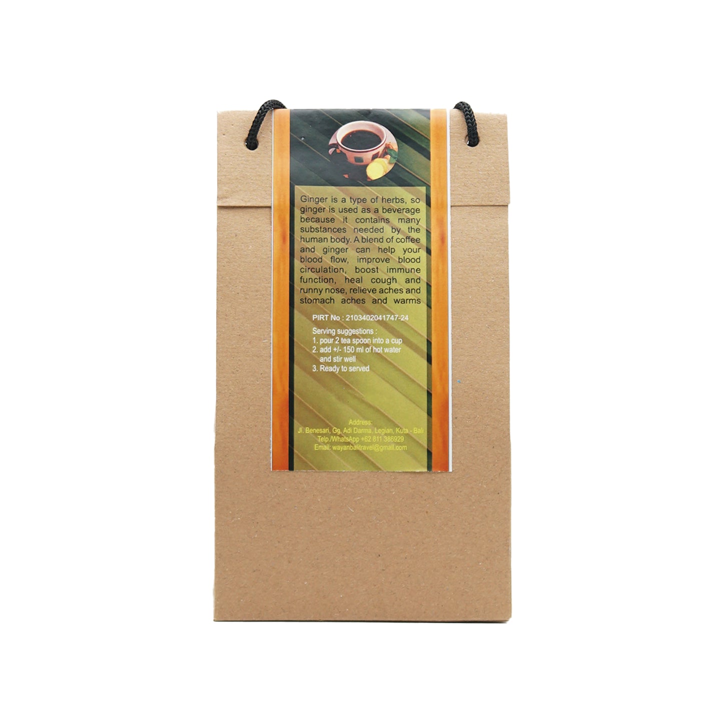 Ginger Coffee 100 gr sugar-free