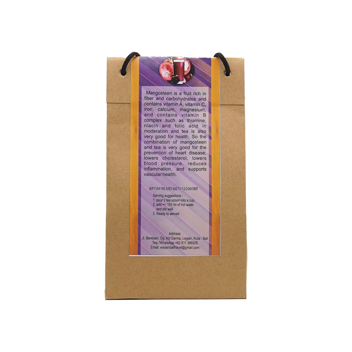 Mangosteen Tea 100 gr sugar-free