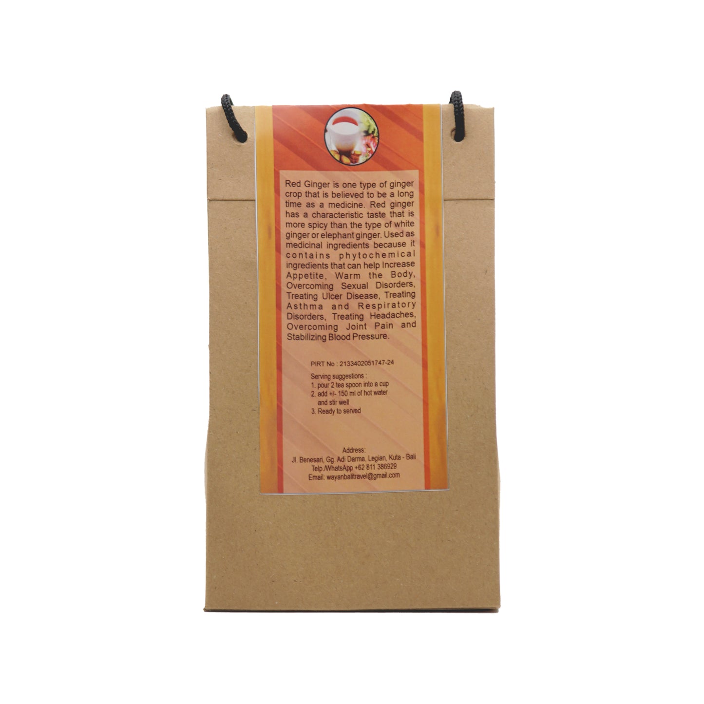 Red Ginger Tea 100 gr sugar-free