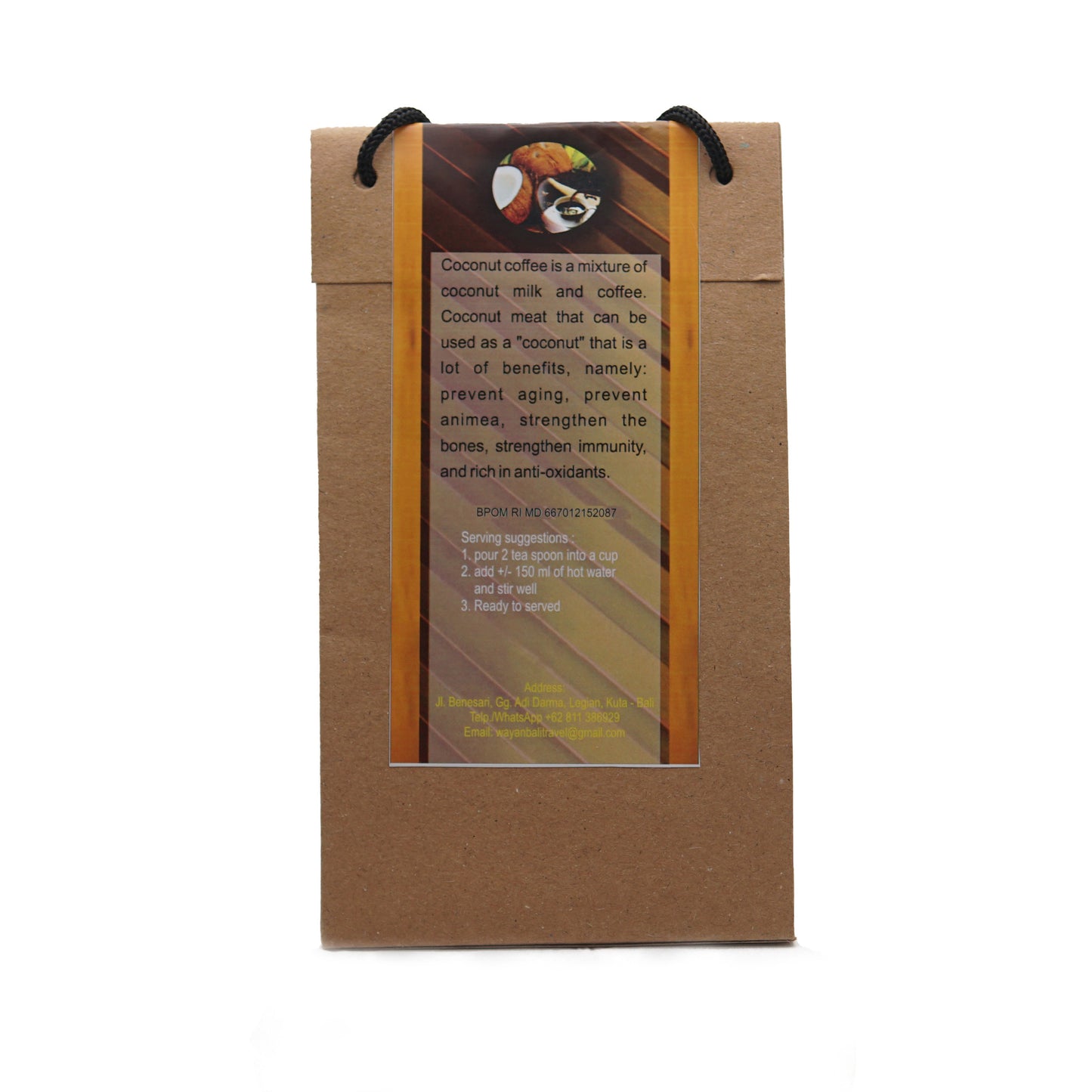 Coconut Coffee 100 gr sugar-free
