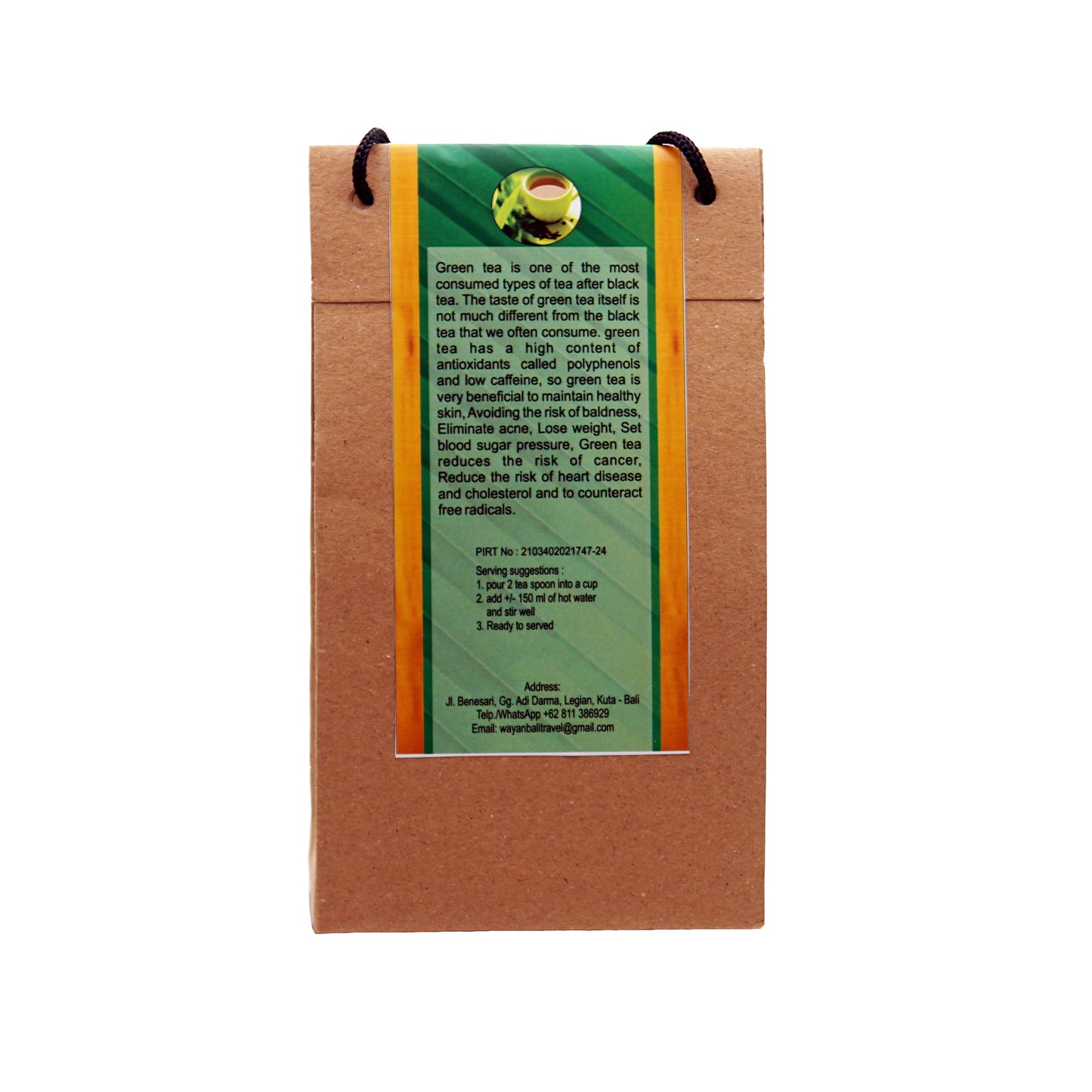 Green Tea Powder 100 gr sugar-free