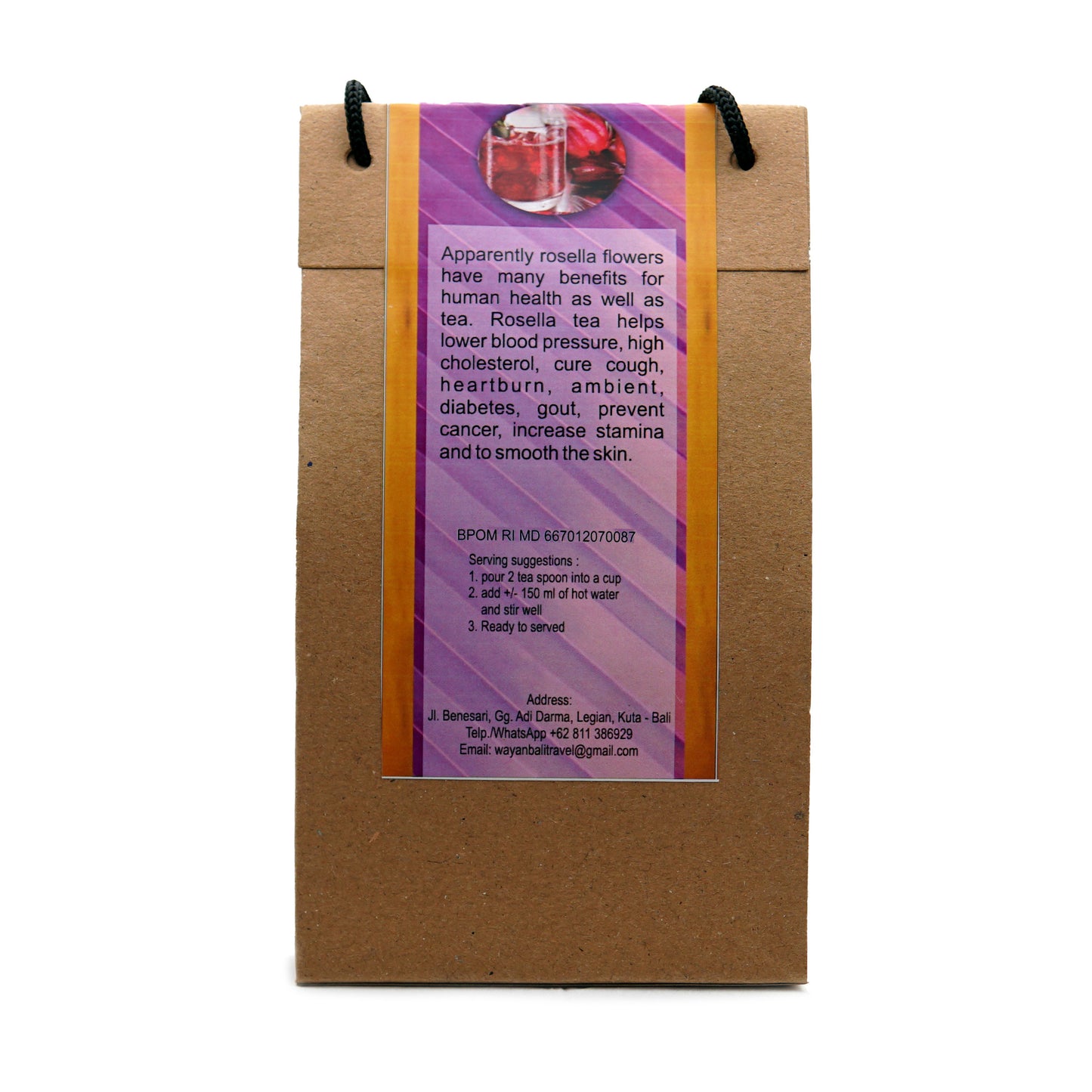 Rosella Flower Tea 100 gr sugar-free