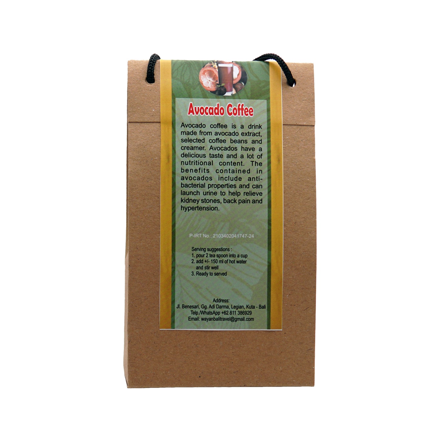 Avocado Coffee 100 gr sugar-free