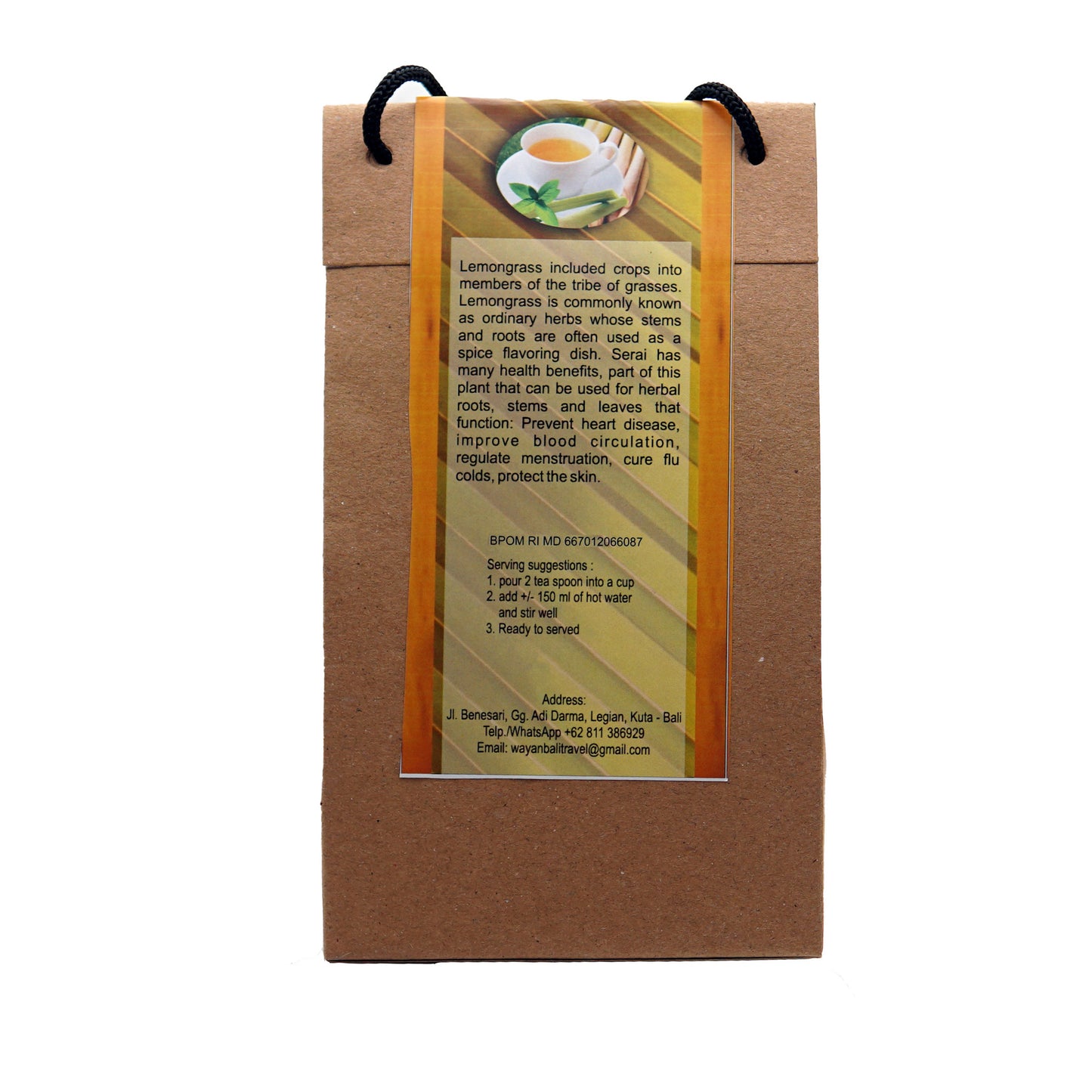 Lemongrass Tea 100 gr sugar-free